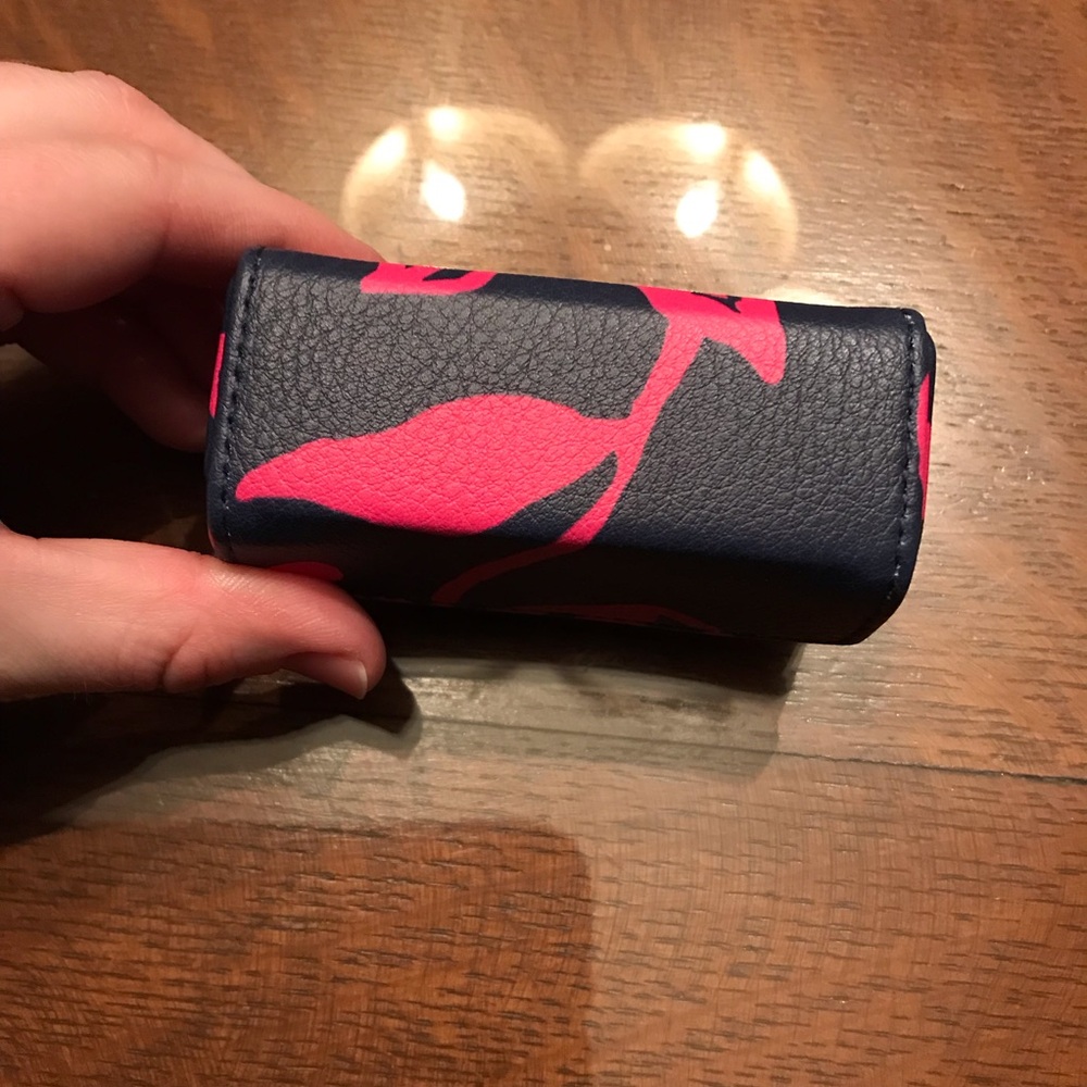 Lilly Pulitzer Navy and Bright Pink lipstick Holder case - Picture 5 of 7